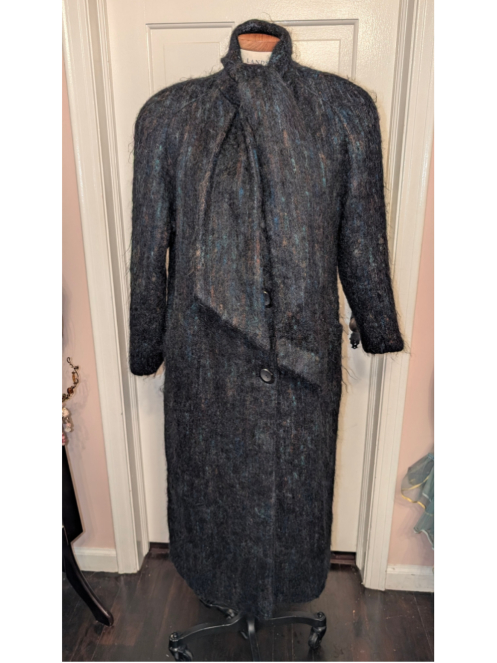 Vintage Alorna 80s mohair Long coat